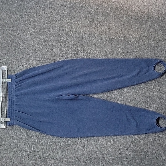 Blue Basic Editions Stirrup Pants Vintage 21" Elastic Waist - Picture 2 of 8
